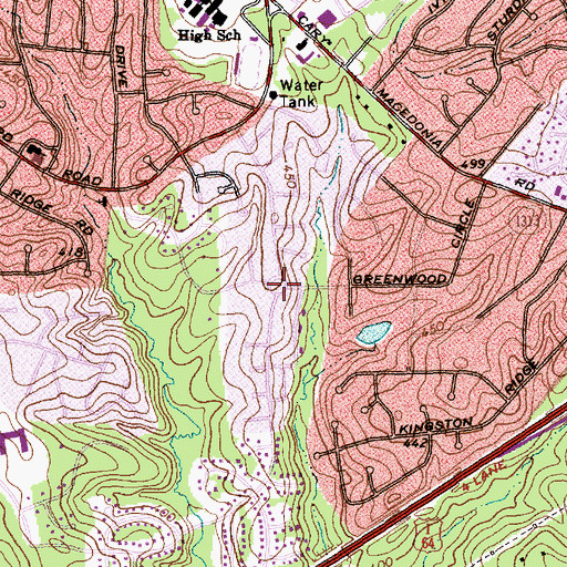 Topographic Map of Pirates Cove, NC
