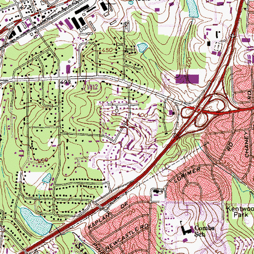 Topographic Map of Kent Garden, NC