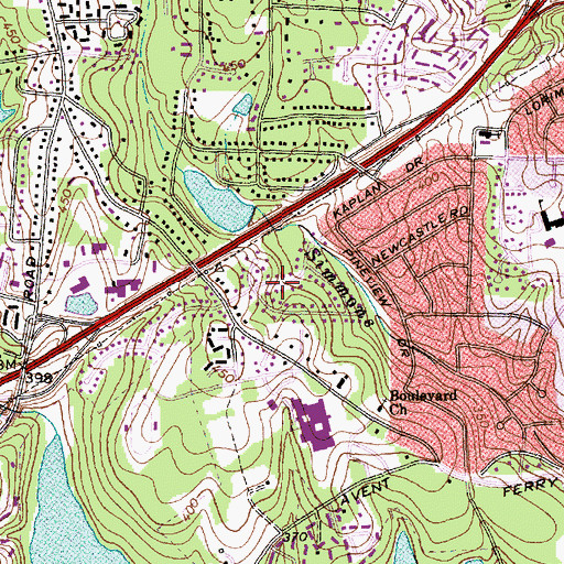 Topographic Map of Indian Hills, NC