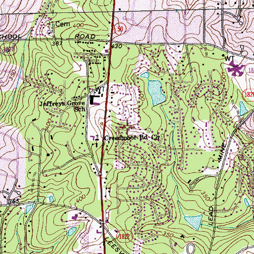 Topographic Map of Chippenhaven Square, NC