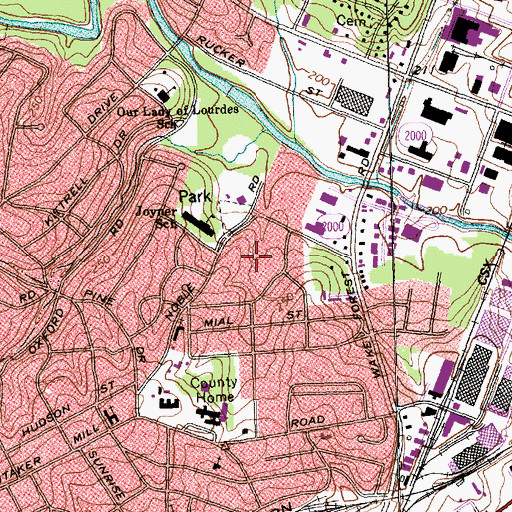 Topographic Map of Northside, NC