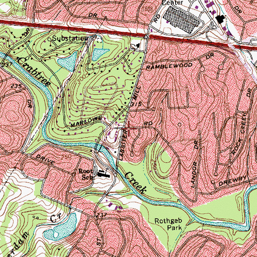 Topographic Map of Williamsborough, NC