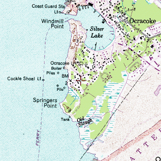 Topographic Map of Assembly of God Church, NC