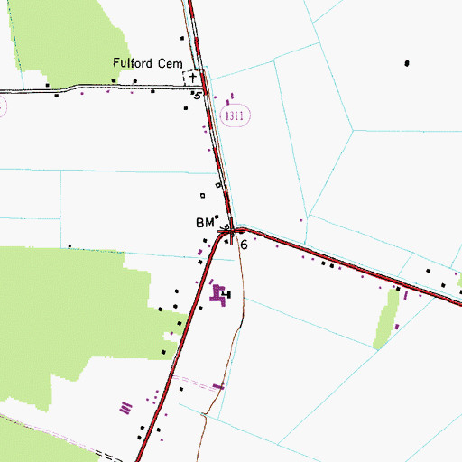 Topographic Map of Davis Elementary, NC