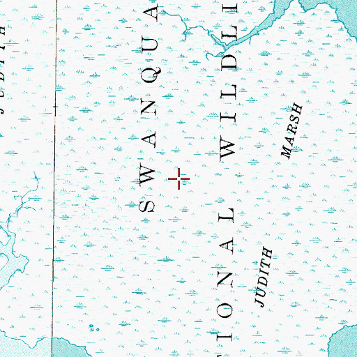 Topographic Map of Bell Island, NC