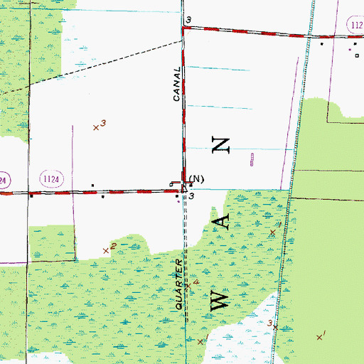 Topographic Map of Judges Quarter, NC