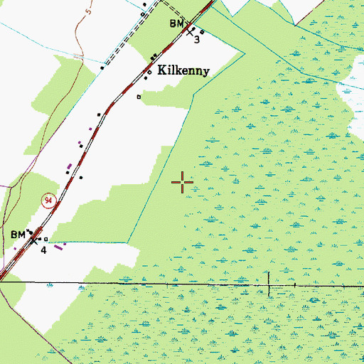 Topographic Map of Church of Christ, NC