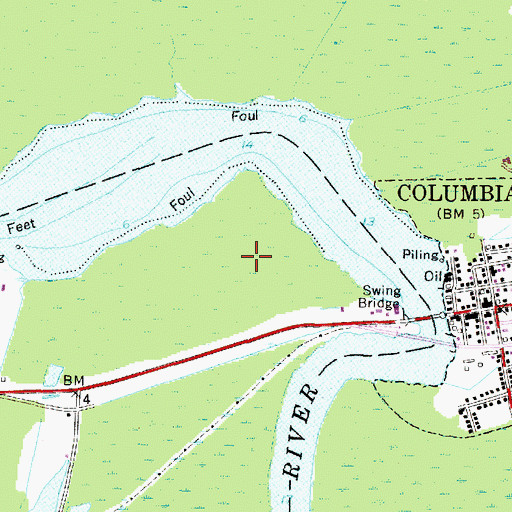 Topographic Map of Piney Marsh, NC