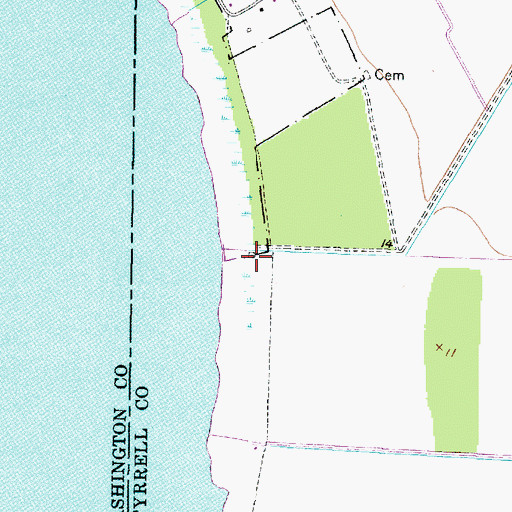Topographic Map of Bee Tree Overlook, NC