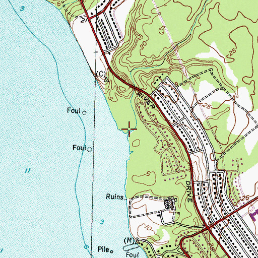 Topographic Map of Spring Branch, NC