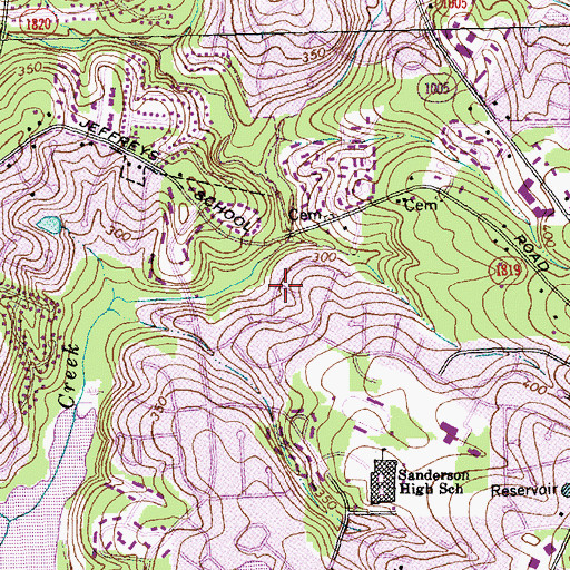 Topographic Map of Northclift, NC