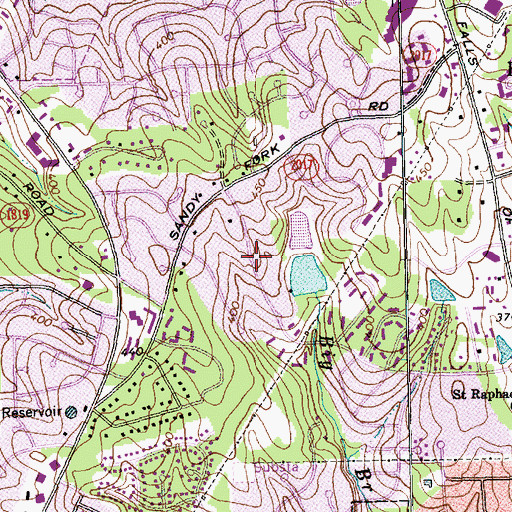 Topographic Map of Eden Forest, NC