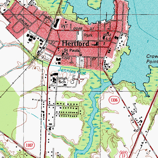 Topographic Map of Cedarwood Cemetery, NC