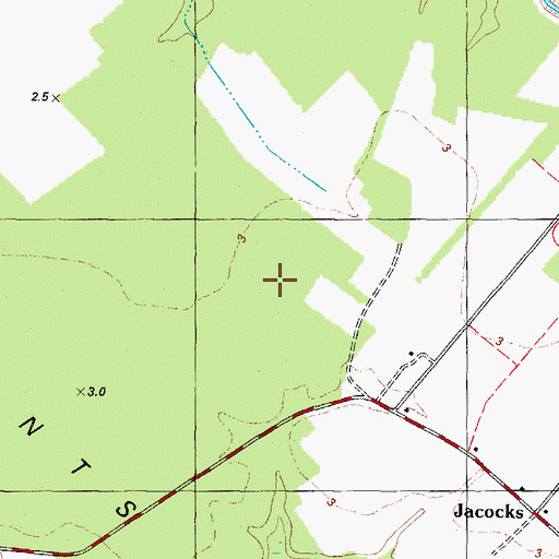 Topographic Map of New Hope, NC