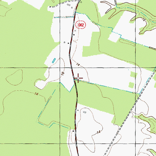 Topographic Map of Sandy Ridge, NC