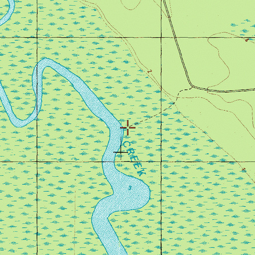 Topographic Map of Bond Landing, NC
