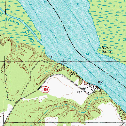 Topographic Map of Dogwood Landing (historical), NC