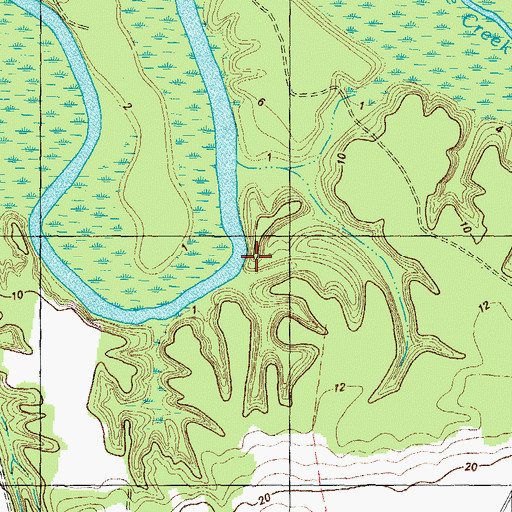 Topographic Map of Seulls Landing (historical), NC