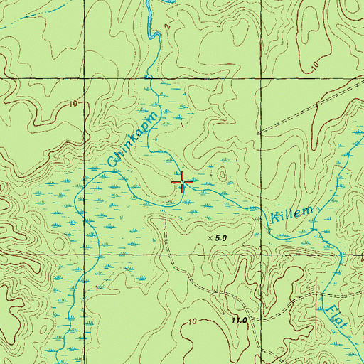 Topographic Map of Sharps Landing (historical), NC