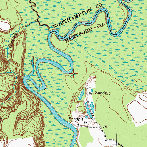 Topographic Map of Worrell Landing (historical), NC