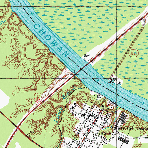 Topographic Map of No Grease, NC