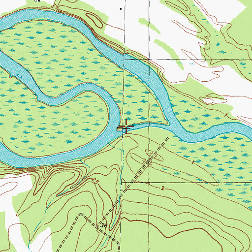 Topographic Map of Mud Hole Fishery (historical), NC