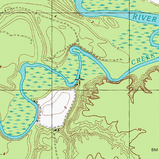Topographic Map of Spring Landing, NC