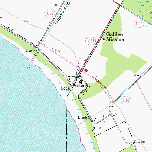 Topographic Map of Somerset Place State Historical Site, NC