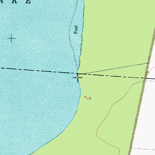 Topographic Map of Third Tributary, NC