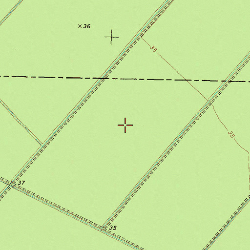 Topographic Map of Van Swamp, NC