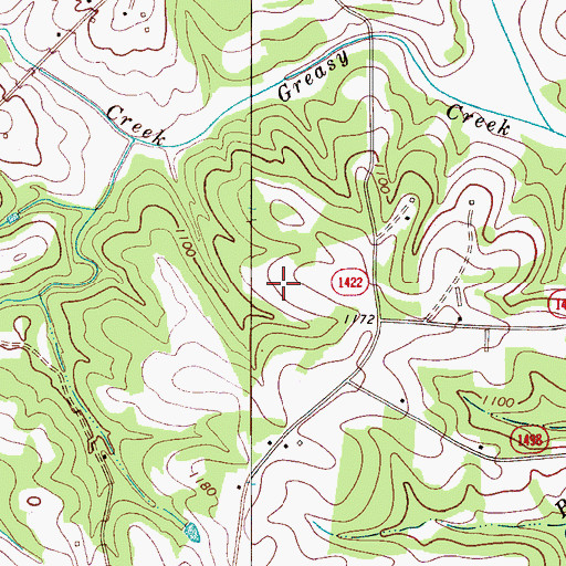 Topographic Map of East Junior High School, NC