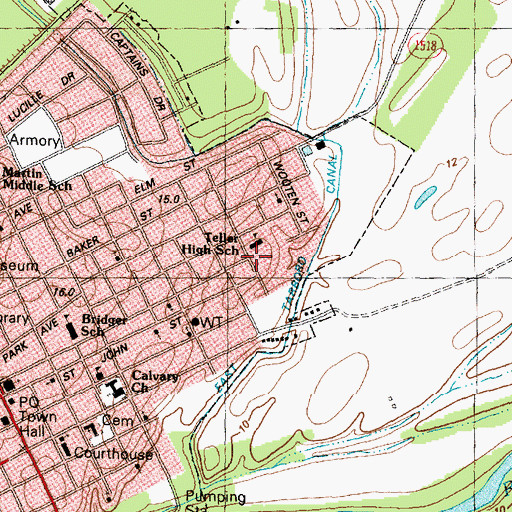 Topographic Map of Panola Heights, NC