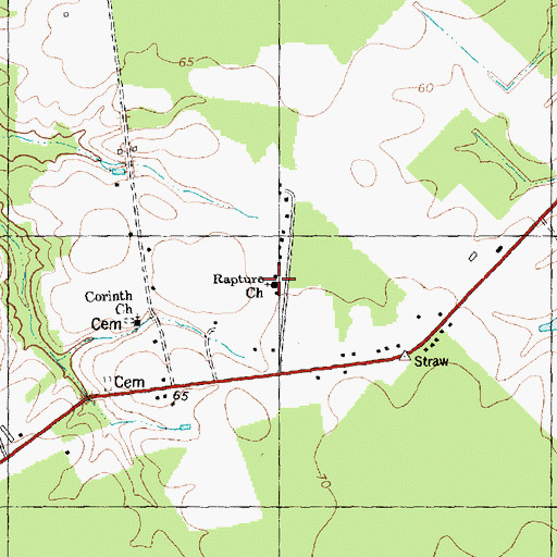 Topographic Map of Rapture Church, NC