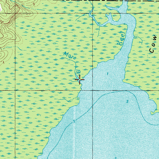 Topographic Map of Mare Branch, NC