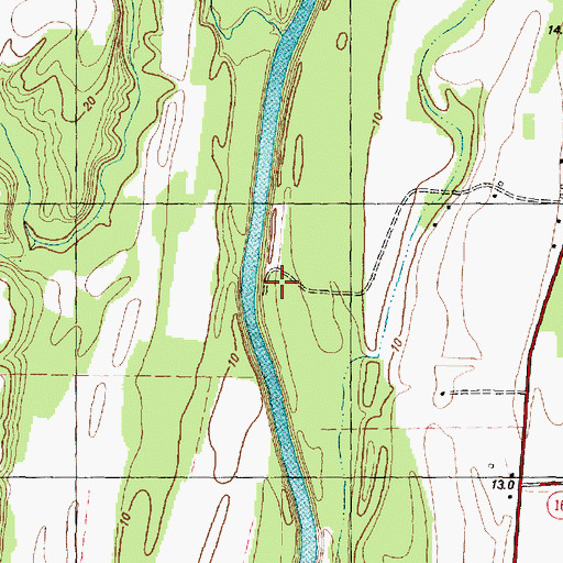 Topographic Map of Jerrys Creek, NC