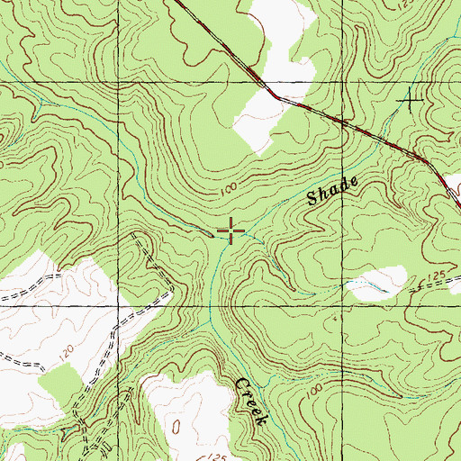 Topographic Map of Shade Branch, NC