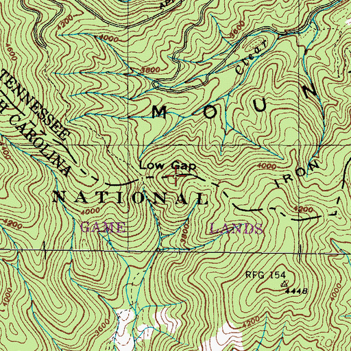 Topographic Map of Big Ball, NC