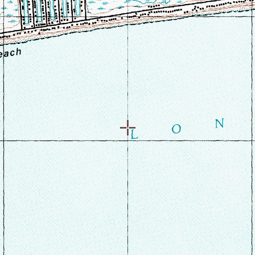 Topographic Map of Bacon Inlet, NC