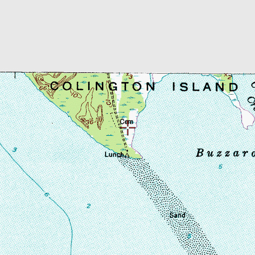 Topographic Map of Colington Cut, NC