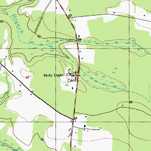 Topographic Map of Holylight Church, NC
