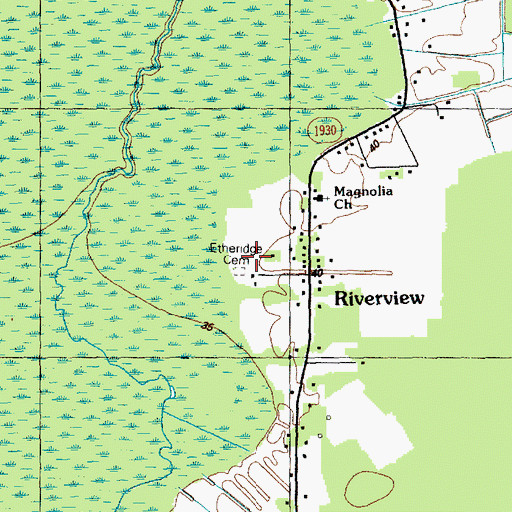 Topographic Map of Clewis Cemetery, NC