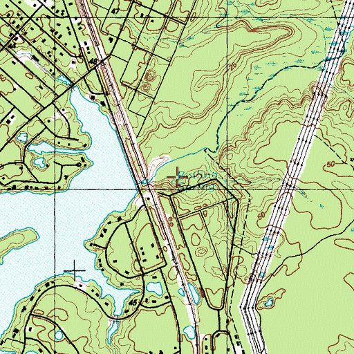 Topographic Map of Boiling Spring, NC