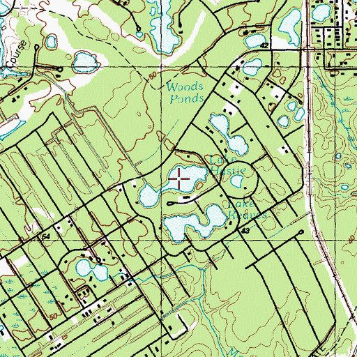 Topographic Map of Lake Hastie, NC