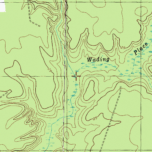 Topographic Map of Hardens Pond (historical), NC