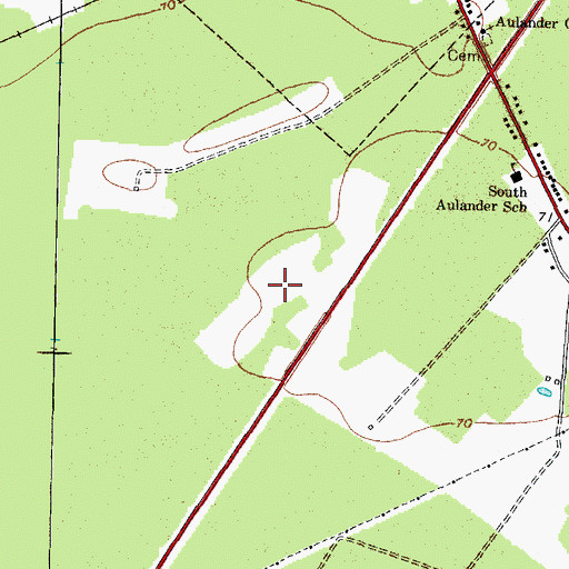 Topographic Map of Connaritsa Pocosin, NC