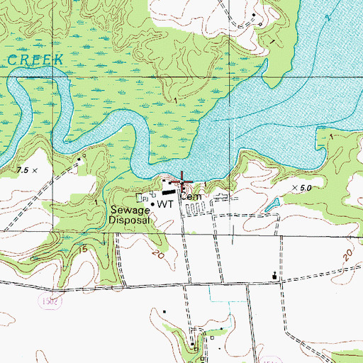 Topographic Map of Avoca, NC