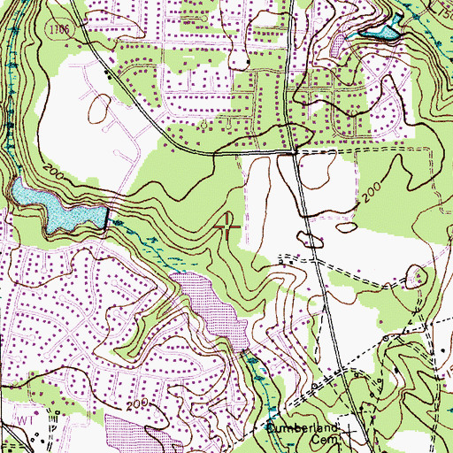 Topographic Map of Arran Lakes West, NC