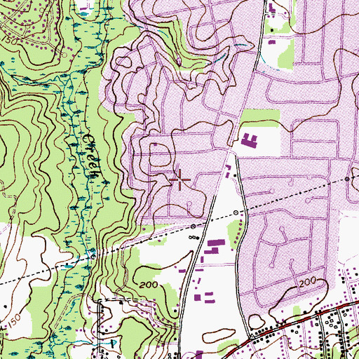Topographic Map of Queensdale, NC
