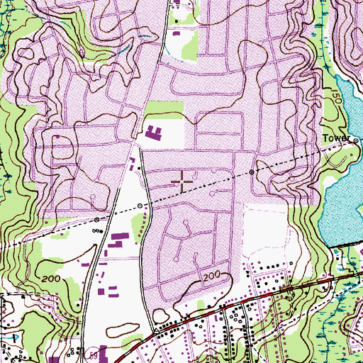 Topographic Map of Quail Ridge, NC
