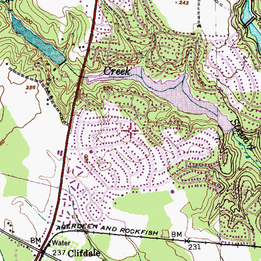 Topographic Map of Loch Lommond, NC